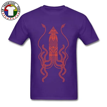 Red Giant Squid Obraz T-Tričko Krátky Rukáv Zábavné Topy T Shirt Pre Mužov okolo Krku Módne Voľné Top T-shirts Veľkoobchod