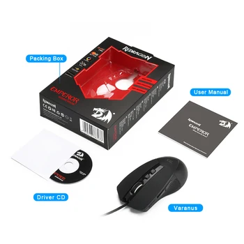 Redragon Cisára M909 RGB USB Herná Myš s Drôtovým 12400DPI 8 Tlačidlá Na Počítači Programovateľné Myší Hráč LOL PC