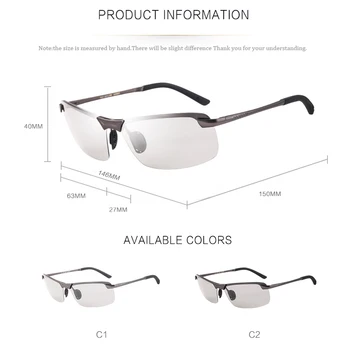 Reedoon Photochromic Polarizované Slnečné Okuliare, Šošovky, Kovový Rám Muž Slnečné Okuliare Značky Dizajnér Jazdy Okuliare Pre Mužov Sport
