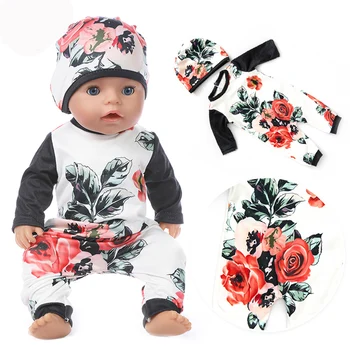 Remienky Kvetina Oblečenie vhodné Pre narodené dieťa 43 cm Bábiky Oblečenie Bábiky, Príslušenstvo Pre 17inch Baby Doll