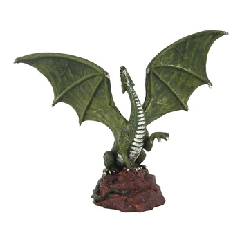 Retro Green Dragon Figúrka Model Sochy Kancelárii Izba Dekor Plavidlá, 5.5