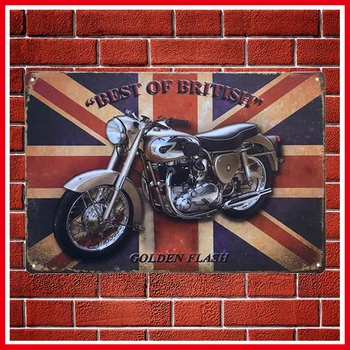 Retro Kovové Vintage Anglicko Motocykle Kovové Značky Domova Vintage Tin Známky Pub Ročníka, Ozdobné Dosky, Kovové Wall Art