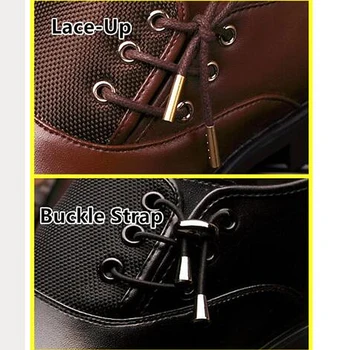 Retro Mužov, kožené topánky móda ukázal prst postupné zmeny farby muž príležitostné, Svadobné topánky Business Office Formálne Topánky