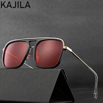 Retro Námestie Slnečné Okuliare Mužov Luxusné Značky Retro Slnečné Okuliare Pre Ženy Móda 2020 Black Red Slnečné Odtiene Gafas De Sol