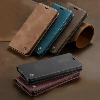 Retro Vintage Kože Flip puzdro Pre iPhone SE 2020 Magnetické Matné Peňaženky Kryt Pre iPhone 11 Pro X XR Xs Max 6 6 7 8 Plus 7 8