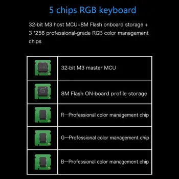 RGB Podsvietenie Bluetooth 5.0 Bezdrôtový Duálny Režim Mechanické Klávesnice,61 Gateron Kľúče 95AD