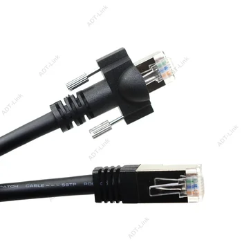 RJ45 GIGE Kábel S Skrutku Namontujte Gigabit Ethernet Industrial Digitálny Fotoaparát Káble Flexibilitu a odolnosť voči Ohybu
