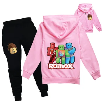 Robloxing Deti Hoodies pre Jogger Jumper Anime detská Mikina pre Chlapcov, Dievčatá Potu Shirt Dieťa Hoodies Oblečenie nohavice 2ks