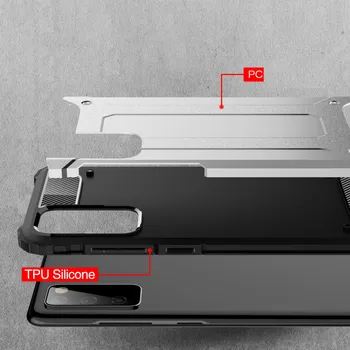 Robustný obal pre Samsung Galaxy S20 FE Prípade Telefón Prípade Hybridného Silikónu Shockproof Ochranný Kryt Vplyv Armor