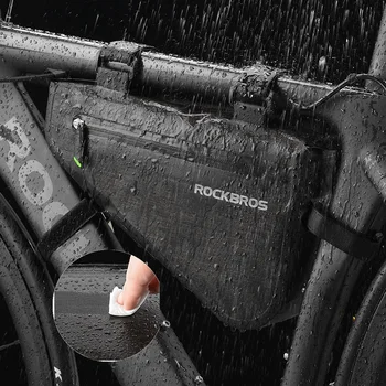 ROCKBROS 8 L MTB, Road Bike Tašky Trojuholník Taška Puzdro Reflexné Rainproof Kôš Prenosné Nastaviteľné Cyklistické tašky Bike Príslušenstvo