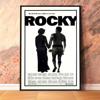 Rocky Balboa 1976 Filmové Plagáty a Tlačí na Steny umelecké Dekoratívne Obrázok Plátno, Maľovanie Na Obývacia Izba Domova bez rámu