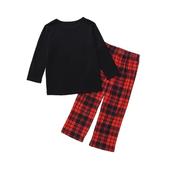 Rodina Zodpovedajúce Vianočné Pyžamo Rodič-dieťa Oblečenie pre Mužov, Ženy, Dieťa Dieťa Sleepwear