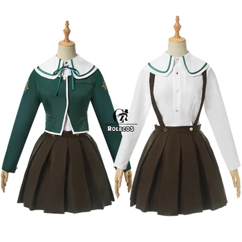 ROLECOS Hra Danganronpa Cosplay Kostým Chihiro Fujisaki Cosplay Kostým Danganronpa 1 Ženy Školskú Uniformu Tričko Kabát Sukne