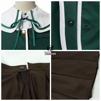 ROLECOS Hra Danganronpa Cosplay Kostým Chihiro Fujisaki Cosplay Kostým Danganronpa 1 Ženy Školskú Uniformu Tričko Kabát Sukne