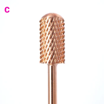 Rose gold elektrické nechtov vrtákov nehrdzavejúcej ocele frézovanie fréza manikúra pedikúra elektrické manikúra obrábacie stroje na nechty bitov