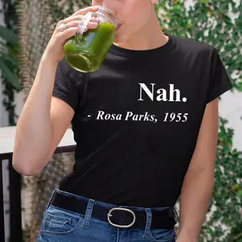 Rovnaké Práva Slogan Ženy Tričko Nah.Rosa Parks,1955 List Vytlačený Tshrits Krátky Rukáv Lumbálna Streetwear Grafické Tees Topy