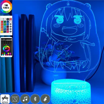 Roztomilý Himouto! Umaru-chan Obrázok Anime Svetlo USB Touch ensor LED Nočné Svetlo pre Spálne Deti detský 3D Lampra pre Dary, Hračky