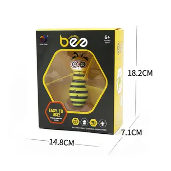 Roztomilý Kreslený Bee Lietadlo Infračervené Gesto Snímanie Hračka Krytý Vzdelávacie Lietajúce Hračka Drone S Led Svetlá A Flexibilné Čepele