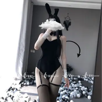 Roztomilý Sexy spodnú Bielizeň Bunny Dievča, Cosplay Kostýmy Králik Kombinézu Erotické Slúžka Oblečenie Zabalené Hrudníka Anime Šaty Darček pre Priateľku