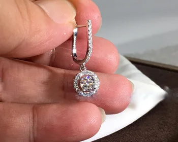 Roztomilý Strieborné Koleso Bling Náušnice pre Ženy Módne Šperky kórejský Náušnice 2019 Nové 925 Silver