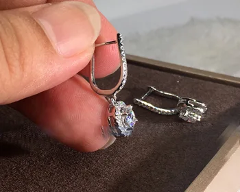 Roztomilý Strieborné Koleso Bling Náušnice pre Ženy Módne Šperky kórejský Náušnice 2019 Nové 925 Silver