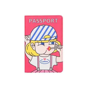 Roztomilý Vytlačené Pas Shell Card Tašky Ružová Červená Zelená Lízatko Dievča Karty Taška Bangbang Móda Krása Cartoon Pas Prípade Bentoy