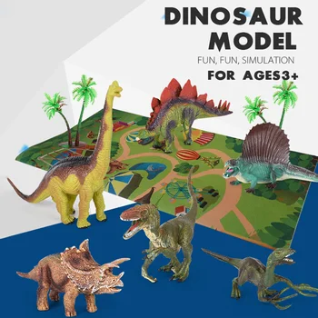 Roztomilý Zábavné Dinosaura Modely Zábavné Scény Hrať Mat Koberec Koberec Deti Rozvoja Hračka