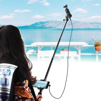 Rozšírenie Pól Selfie Stick pre DJI OSMO Vrecko/Vrecko, 2 Prenosné Gimbal Telefón Mount Držiak, Svorka Kábel pre telefóny, Príslušenstvo