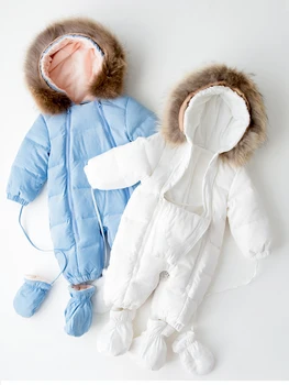 Rusko Zimné, baby, deti nadol bunda detská pribrala jumpsuit Detské spacie vaky