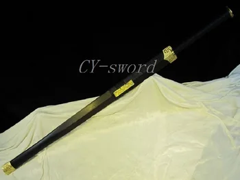 Ručne kované svraštit zložené ocele čepeľ Čínsky Longquan Meč octahedral han meč Vysoko Kvalitnej Medi Príslušenstvo eben Prezervatívy