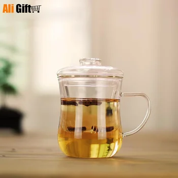Ručne Vyrobené Vysokým teplotám Módne Kvet Šálku Čaju Tepelne-Odolné Pohár Kvety Čaj s Filtrom Čaj Nastaviť