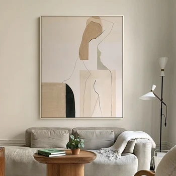 Ručné Abstraktnej Maľbe Na Plátno Umenie, Nástenné Maľby Veľký Múr Umenia Moderného Umenia Minimalistické Umenie Domova