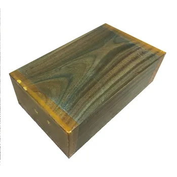 Ručné drevo materiál Guaiacumofficimale guajacwood Zelená santalového dreva Nôž rukoväť woodcraft -1 kus