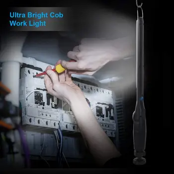Ručné LED Pracovné Svetlo - 750 Lúmenov Nabíjateľná KLASU Pracovné Svetlo s Výkonom Kapacita Indikátor 360°Otočný Kábel USB