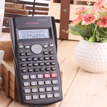 Ručné Študenta Vedecká Kalkulačka 2 dvojriadkový Displej 82MS-B Prenosný Multifunkčný Kalkulačka pre Vyučovanie Matematiky
