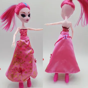 Ružové Party Šaty Pre Monster High Bábiky Big Svadobné Šaty, Letné Šaty Vestidos Jeden Kus Šiat, Oblečenia Pre Bábiku Monster