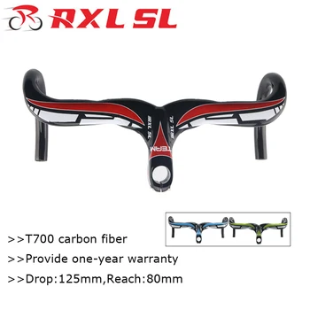 RXL SL 28.6 mm Cestnej Bike Carbon Riadidlá 400/420/440mm Integrované S Kmeňových Riadidlá Pre cyklistov 3 K Lesklý Drop držadlo