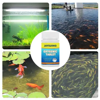 Ryby Nádrž Akvárium Okysličenie Tablety na Čistenie Vody Kvality Pre Vonkajšie Rybolov, Vodné Prepravu Kyslíka-zvýšenie Tablety/