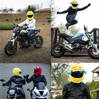 Rôzne Plyšové Karikatúry Motocykel Prilba Casco Moto Príslušenstvo Cafe Racer Cascos Para Moto Capacete De Motocicleta Kask Kormidla