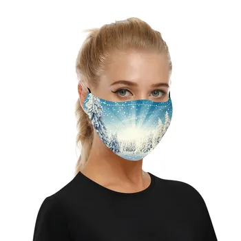 Rýchle Dodanie Bežné Ženy a Mužov Letné Vianoce Vytlačené Maska Oblečenie Príslušenstvo Outdoor Produkt Šatku 2020 Hot Predaj Obväz