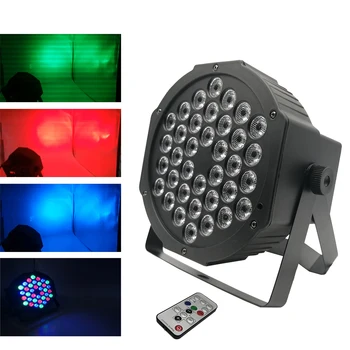 Rýchle dodanie LED 36x3W RGBW LED Plochý Par RGBW Miešaní Farieb DJ Umývanie Svetlo Fáze Uplighting KTV Disco DJ DMX512 Dekoratívne Lampy