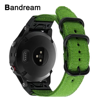 Rýchle Jednoduché Nosenie Nylon Watchband 22 mm pre Garmin Fenix 5/5 Plus/Predchodcu 935/Prístup S60 Plátno Sledovať Kapela Oceľovou Sponou Pásik