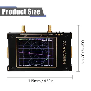 S-A-A-2 VNA V2 3G Vektor Analyzátora Siete 3.2 Palcový Anténny Analyzátor Krátkovlnné HF a VHF UHF Opatrenie Funkcia Filter