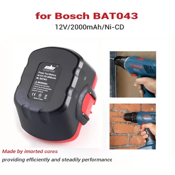 S nabíjačku 12V 2000mAh Ni-CD Batéria pre Bosch 12V Vŕtať, a TO 12 VE-2,GSB 12 VE-2,PSB 12 VE-2, BAT043 BAT045 BTA120