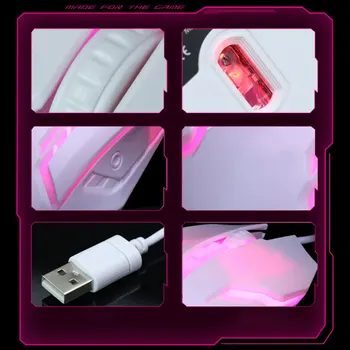 S1 káblové herná myš s LED podsvietením 2000DPI USB rozhranie tichý office myš vhodná pre plochy notebooku
