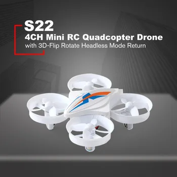 S22 4CH Mini RC Quadrocopter Drone S Bezhlavého Režim Vrecku Hučí RC Vrtuľník na Diaľkové Ovládanie Dron Dar, Hračky pre deti,