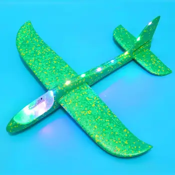 SAILEROAD 48 cm LED Ručné Spustenie Hádzať Lietadlo Klzák Lietadla Inerciálnych Penové Hračky Deti Rovine Model Outdoor pre Kid Hry