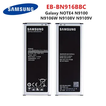 SAMSUNG Pôvodnej EB-BN916BBC 3000mAh batérie Pre Samsung Galaxy NOTE4 N9100 N9106W N9108V N9109V Poznámka 4 Batérie + WO