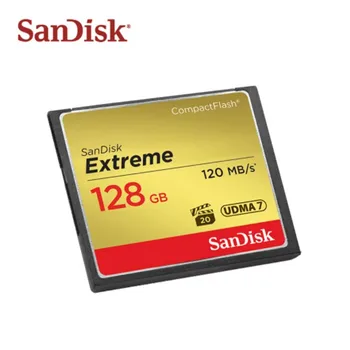 SanDisk CF Karty Extrémne vysokorýchlostné Pamäťová Karta 32 GB, 64 GB 128 GB Compact Flash Kartu UDMA-7 VPG-20 Full HD Video Kamera