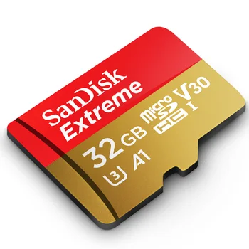 SanDisk Extreme Doprava Zadarmo Micro SD Karty U3 A2 Pamäťová Karta 32 GB, 64 GB 128 gb kapacitou 256 GB TF Karta pre Fotoaparát Drone cartao de memoria